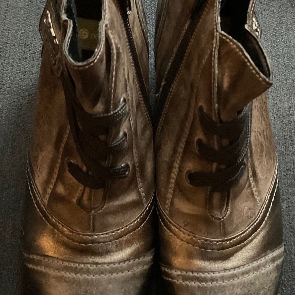 Women’s Remonte Leather Gray Ankle Boots 38/7.5